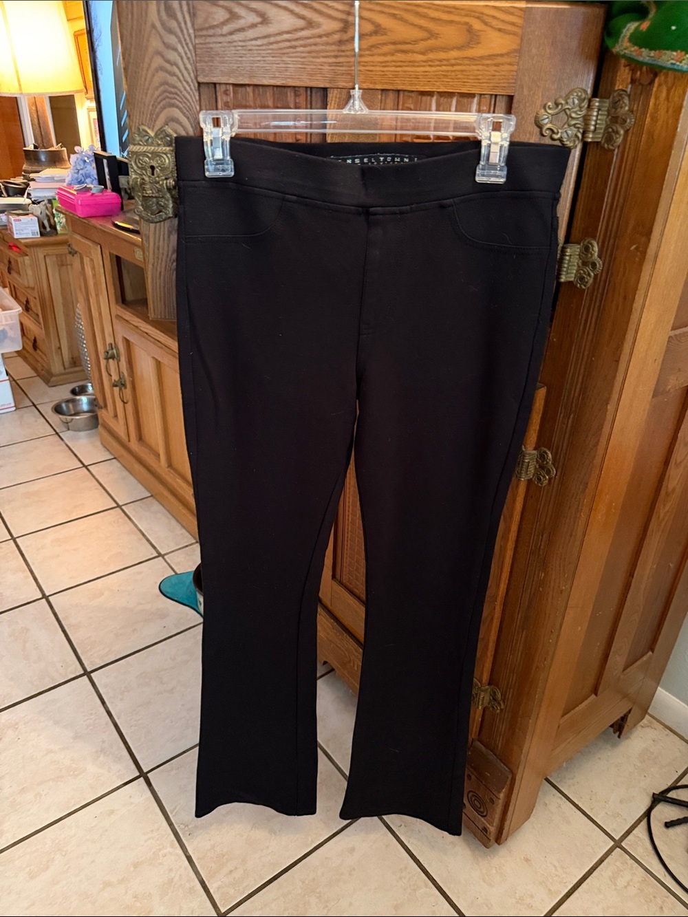 Tinseltown Black Flare Stretch Jeans